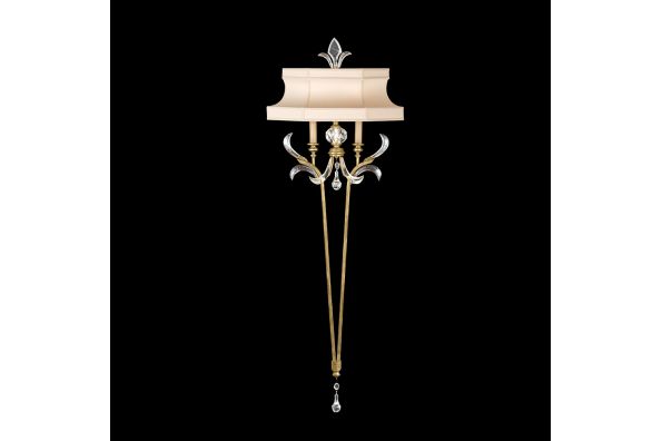 Beveled arcs gold sconce  фото цена