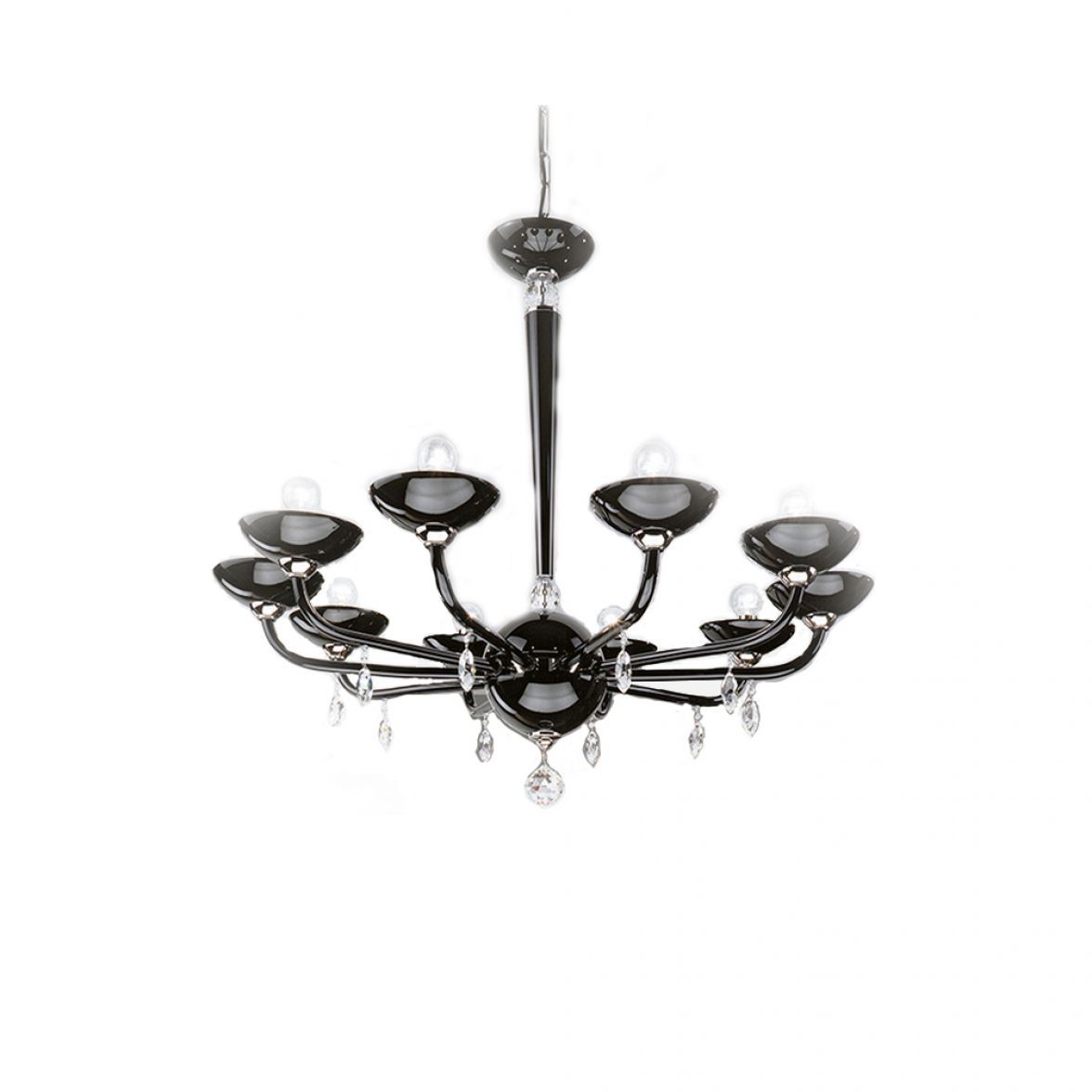  Black Tube Chandelier