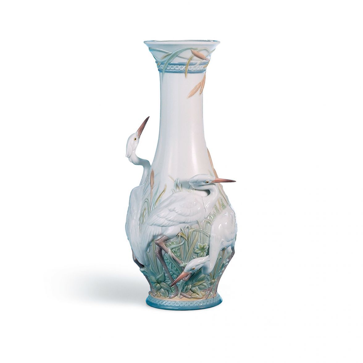 Heron's realm vase