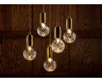 Clear crystal bulb 5 chandelier фото