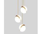 Mini crescent 3 piece chandelier фото