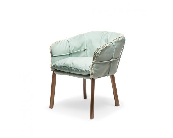 Parchment armchair