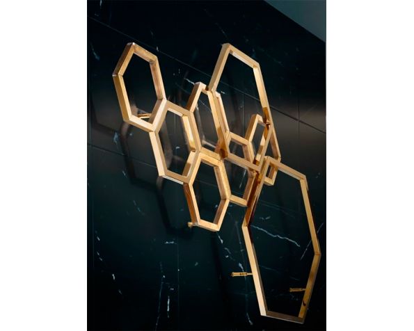 Hexagon wall sconce