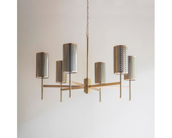 Stem Chandelier with Lattice