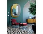 Jackie armchair with pouf фото