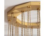 Brass Fold Ellipse Chandelier фото