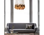 Brass Fold Ellipse Chandelier фото