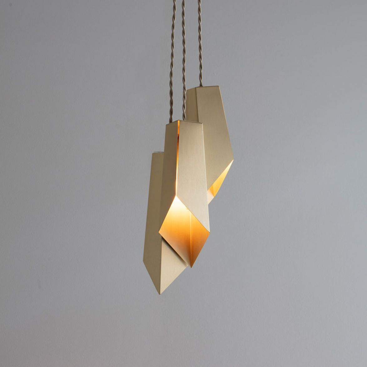 Brass Fold Pendant