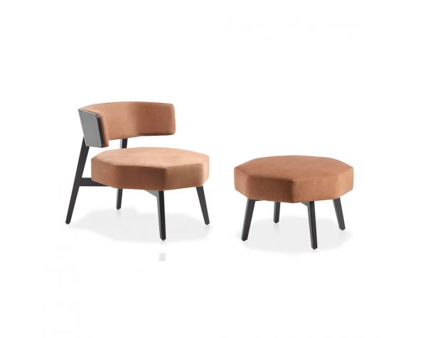 Otta arcmchair and Pouf 