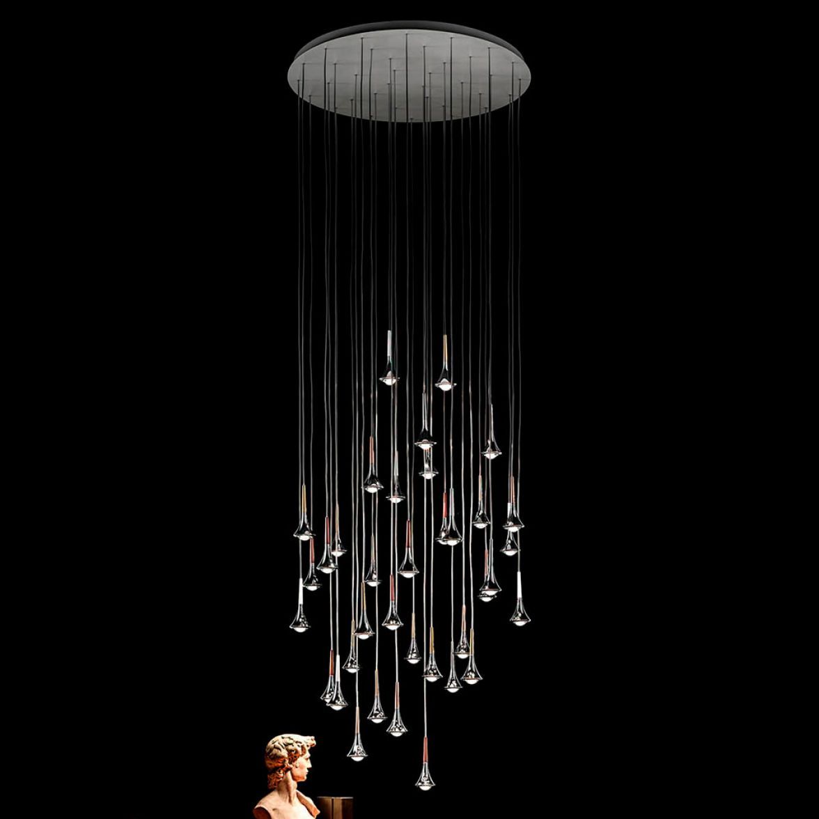 Rain chandelier